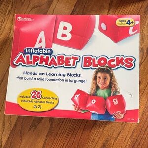 Learning Resources Inflatable Alphabet Blocks - Red
